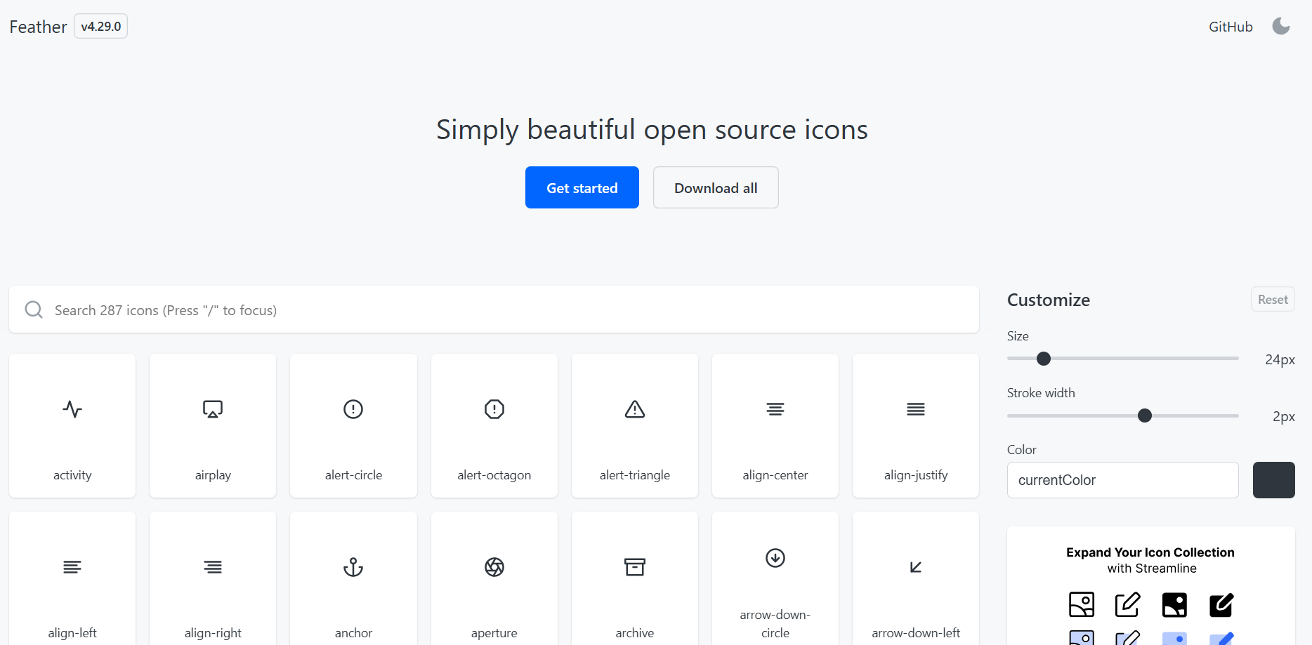 Feather Icons