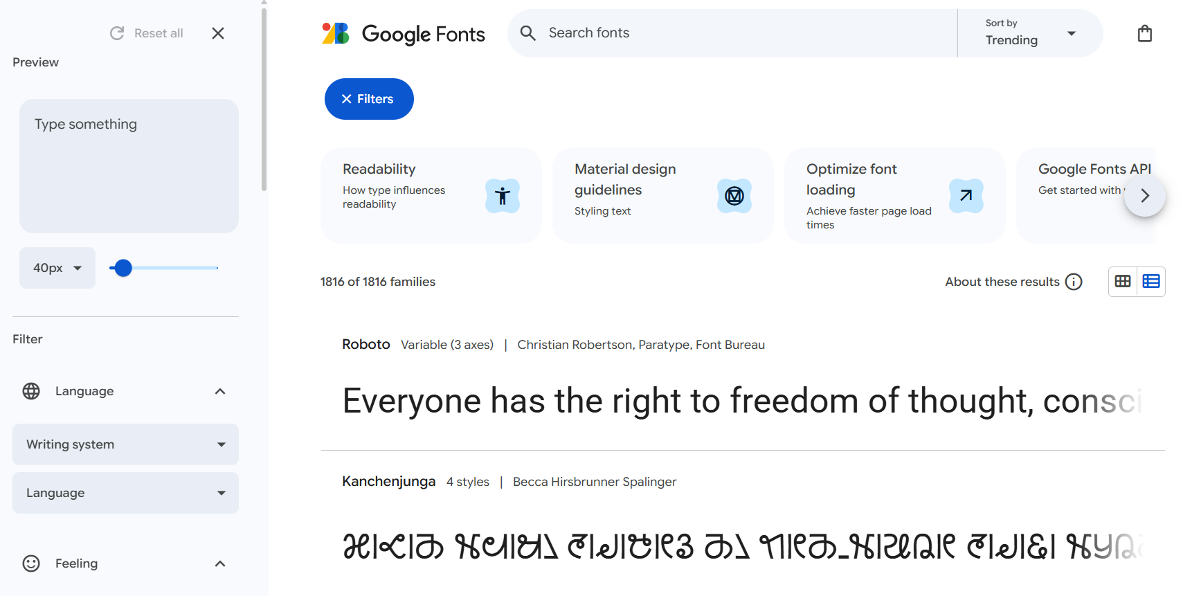 Google Fonts